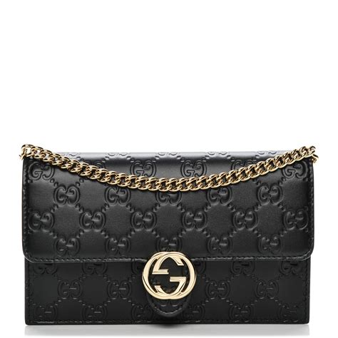 gucci small chain wallet|Gucci guccissima wallet on chain.